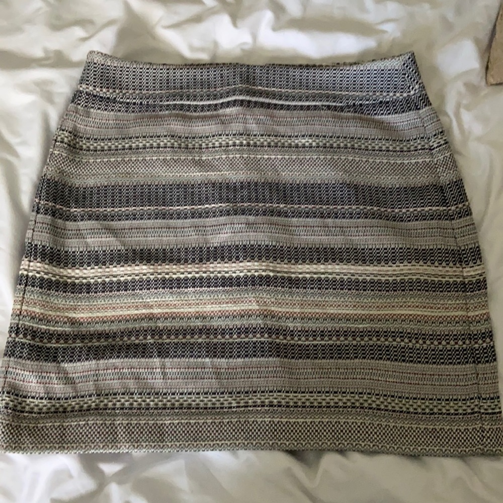 Loft Mini pencil skirt. Multi colored stitching. Brand new with tags.